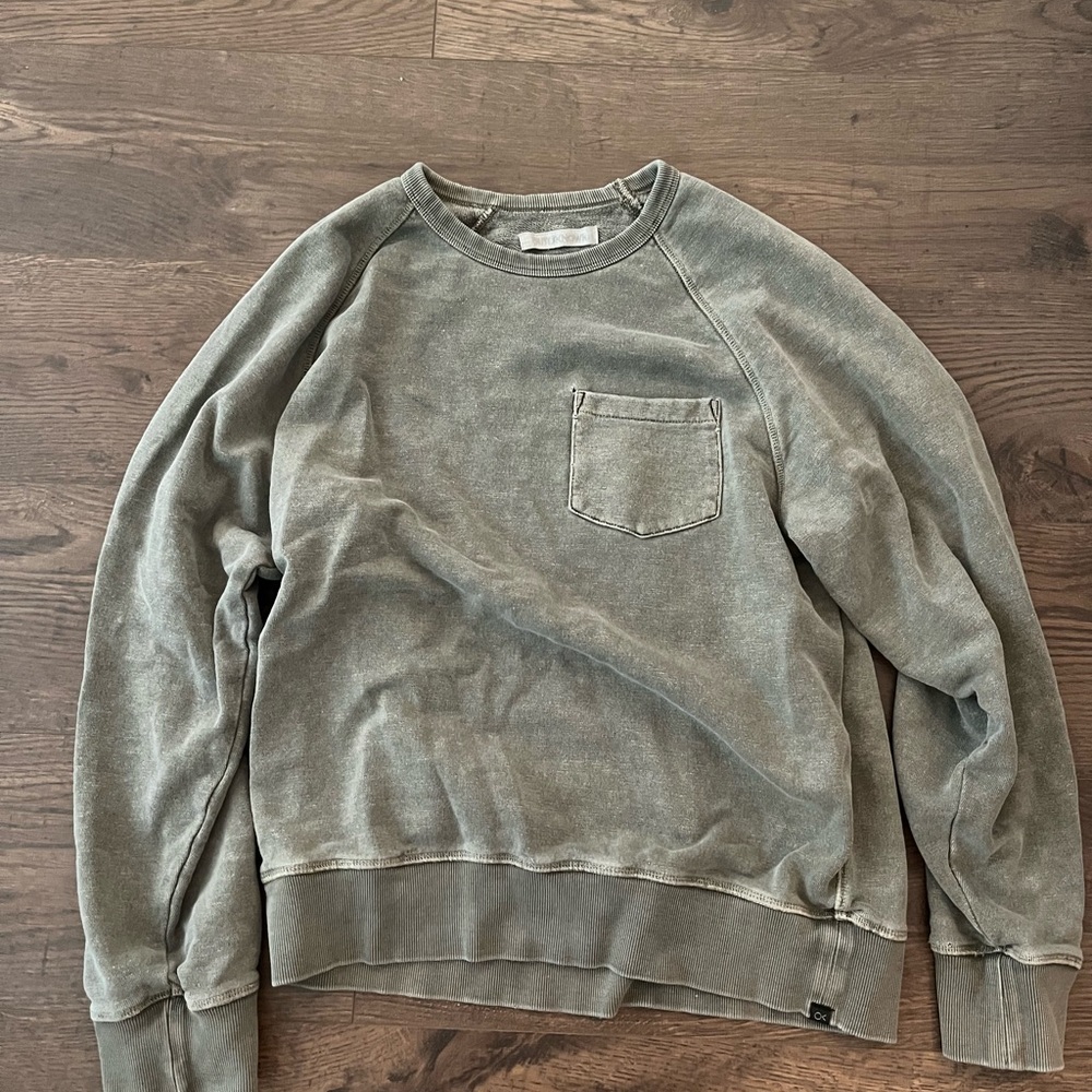 Outerknown Men's Olive Crewneck Sweater